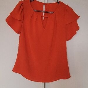 Orange  Blouse
